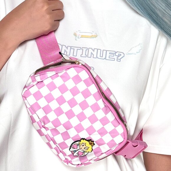 Nintendo Peach Checker Fanny Pack - Picture 11 of 11